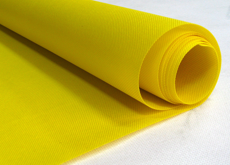 Oeko - Tex τυποποιημένο Spunbond μη υφανθε'ν υλικό πολυπροπυλενίου υφάσματος κίτρινο μη υφαμένο